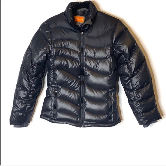 Merrell Black Goose Down Jacket Size S - Picture 1 of 8